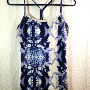 Blue Tie-Dye Women's Tank Top